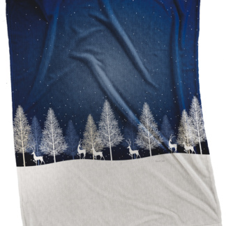 Χριστουγεννιάτικη κουβέρτα μονή, ultrasoft, Saint Clair Christmas 5010 Blue.