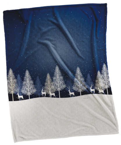 Κουβέρτα  Christmas Ultrasoft 5010 BLUE 110x140 - Saint Clair