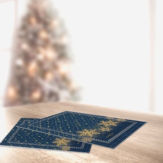 Σουπλά Χριστουγεννιάτικο 3036 Blue Laser Cut 45x33 - Saint Clair