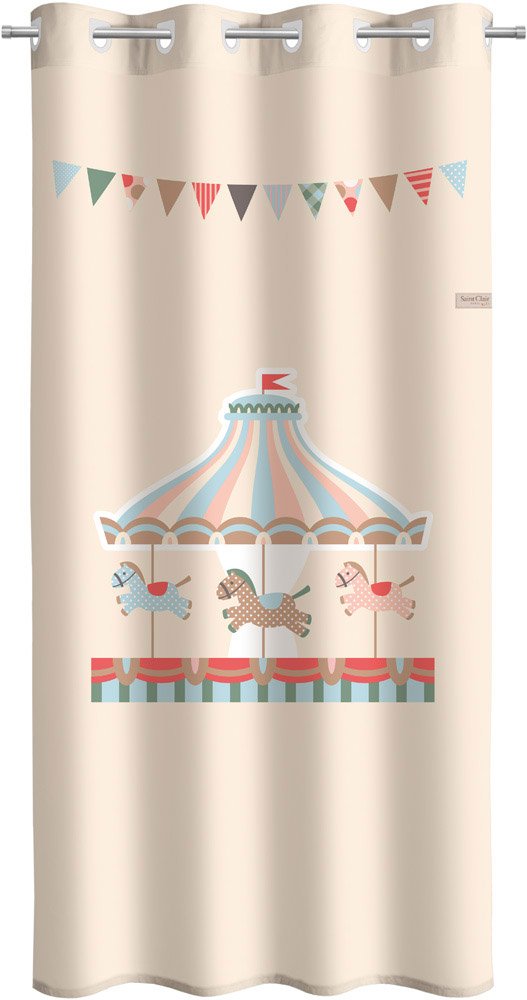 Παιδική & Βρεφική Κουρτίνα Soft-Touch Carousel με Τρουκς - Saint Clair - Image 2