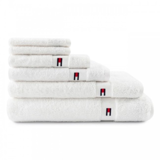 Πετσέτα Χεριών Λευκή, 100% Βαμβακερή - Tommy Hilfiger Legend White