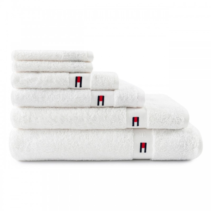 Πετσέτα Χεριών Λευκή, 100% Βαμβακερή - Tommy Hilfiger Legend White