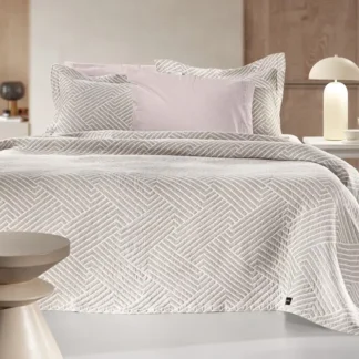 Κουβέρτα Lupo Beige - White 245x260 - Guy Laroche