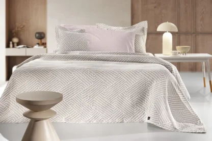 Κουβέρτα Lupo Beige - White 180x260 - Guy Laroche