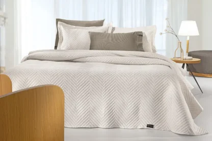 Σετ 2τμχ Κουβερλί Hamptons Natural 180x240 - Guy Laroche