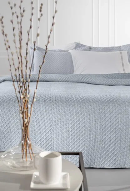Σετ 2τμχ Κουβερλί Hamptons Blue 180x240 - Guy Laroche - Image 2