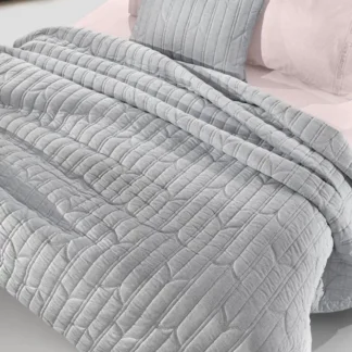 Σετ 2τμχ Κουβερλί Aurora Grey 180x240 - Guy Laroche