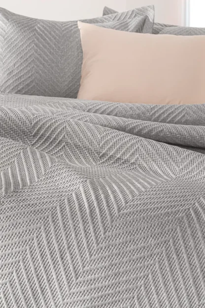 Σετ 2τμχ Κουβερλί Hamptons Grey 220x240 - Guy Laroche - Image 4