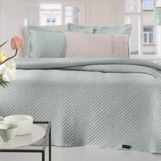 Σετ 2τμχ Κουβερλί Hamptons Mint 220x240 - Guy Laroche