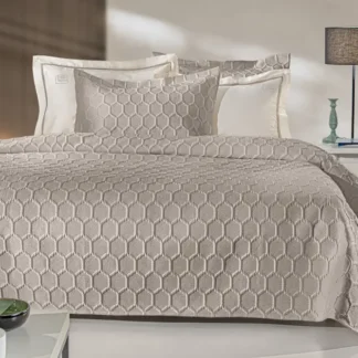 Σετ 3τμχ Κουβερλί Hive Taupe 250x240 - Guy Laroche