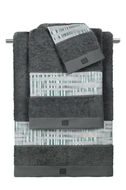 Σετ 3τμχ Πετσέτες Cuba Cement - Anthracite - Guy Laroche