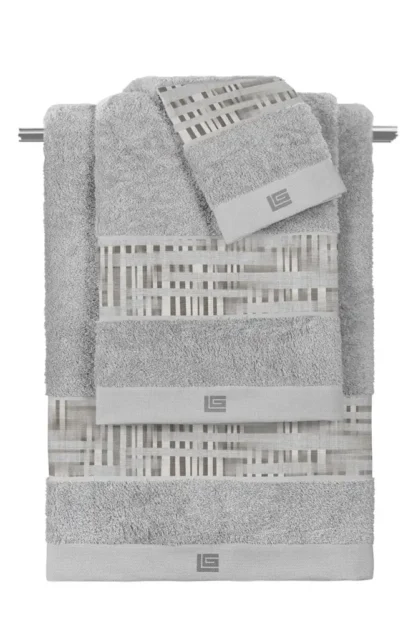 Σετ 3τμχ Πετσέτες Cuba Grey - Silver - Guy Laroche