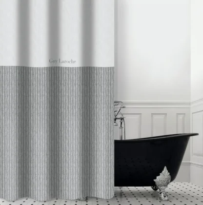 Κουρτίνα Μπάνιου Tudor Grey 240x185 - Guy Laroche