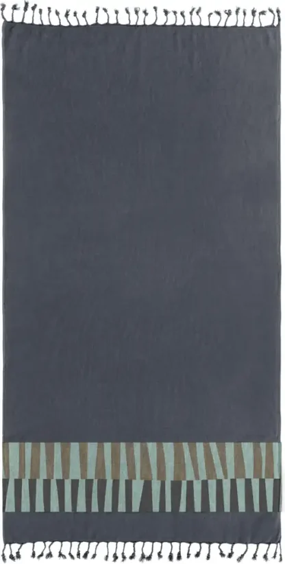 Πετσέτα Θαλάσσης - Παρεό Pestemal 23 Anthracite 90x170 - Guy Laroche - Image 2