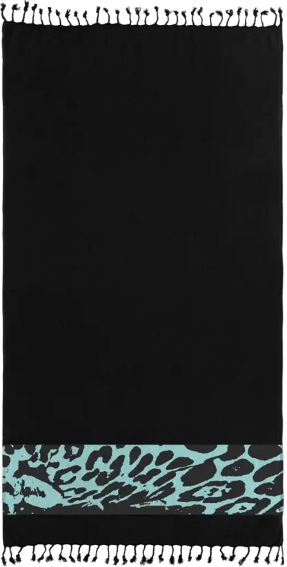 Πετσέτα Θαλάσσης - Παρεό Pestemal 24 Black 90x170 - Guy Laroche - Image 2