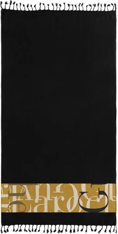 Πετσέτα Θαλάσσης - Παρεό Pestemal 25 Black 90x170 - Guy Laroche - Image 2