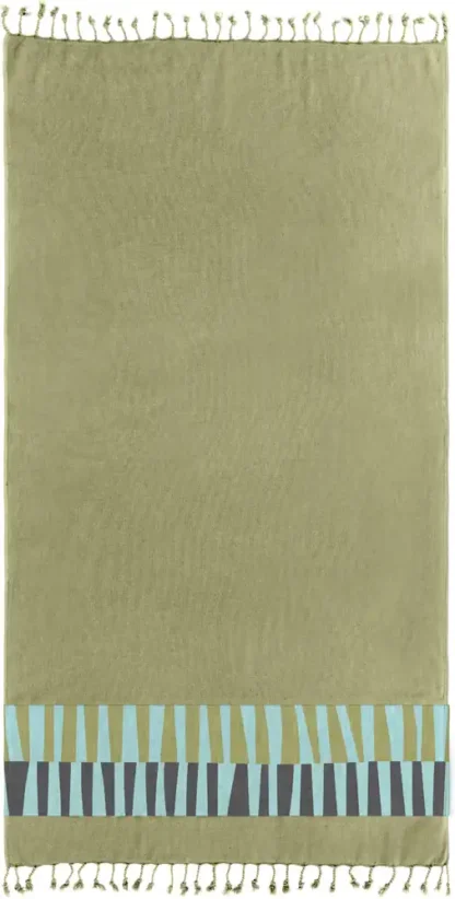 Πετσέτα Θαλάσσης - Παρεό Pestemal 23 Khaki 90x170 - Guy Laroche - Image 2