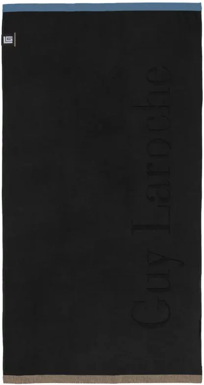 Πετσέτα Θαλάσσης Double Blue - Black 90x180 - Guy Laroche - Image 2