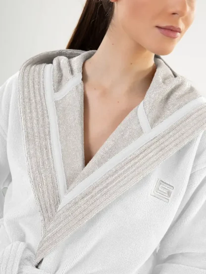 Μπουρνούζι Monogram White XLarge - Guy Laroche - Image 2