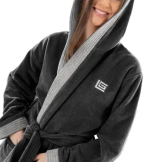 Μπουρνούζι Monogram Black X.X.LARGE - Guy Laroche