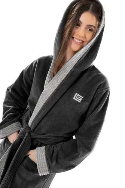 Μπουρνούζι Monogram Black XXLarge - Guy Laroche