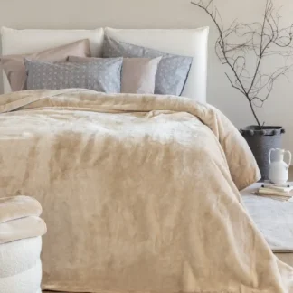 Κουβέρτα Βελουτέ 240x260 DREAM VELOUR/4 SANDY