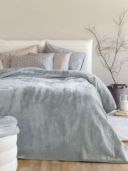 Κουβέρτα Βελουτέ 240x260 DREAM VELOUR/4 ASH