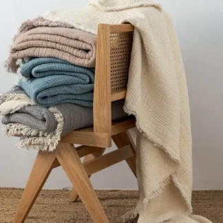 Κουβέρτα muslin 250x240 MOUS BLUE