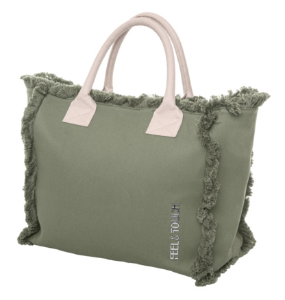 Τσάντα παραλίας Feel n Touch Caribbean Khaki Ammos