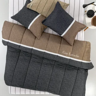 Πάπλωμα Beverly Carbon 220x240 Suede - Guy Laroche