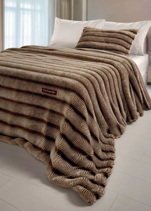 Κουβέρτα king size ultrasoft Guy Laroche Galezze Beige