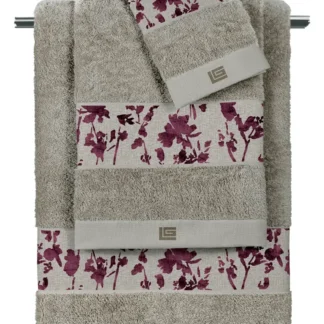 Σετ 3τμχ. Πετσέτες Romance Melanze-Silver - Guy Laroche