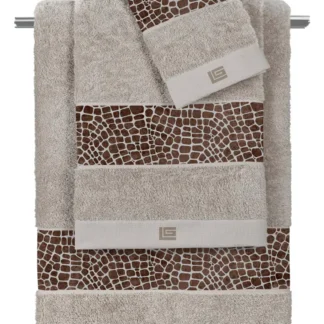 Σετ 3τμχ. Πετσέτες Safari Choco-Silver - Guy Laroche