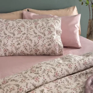 Σετ Μονά Σεντόνια Flannel Beauty 170x265 FB0234 Χωρίς Λάστιχο