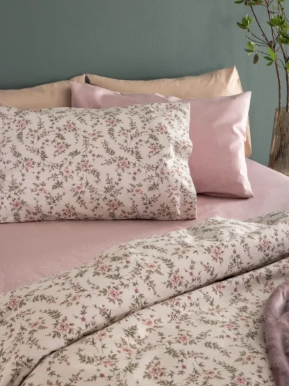 Σετ Μονά Σεντόνια Flannel Beauty 170x265 FB0234 Χωρίς Λάστιχο