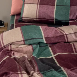 Σετ Μονά Σεντόνια Flannel Beauty 170x265 FB0237 Με Λάστιχο