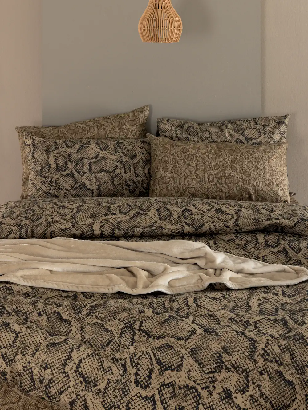 Σετ Μονά Σεντόνια Flannel Beauty 170x265 FB0243 Με Λάστιχο