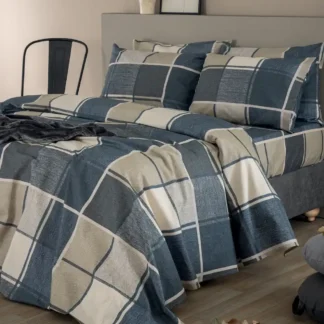 Σετ Παπλωματοθήκη Υπέρδιπλη Flannel Beauty 240x250 FB0236