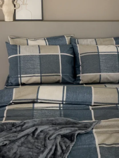Σετ Παπλωματοθήκη Υπέρδιπλη Flannel Beauty 240x250 FB0236 - Image 3
