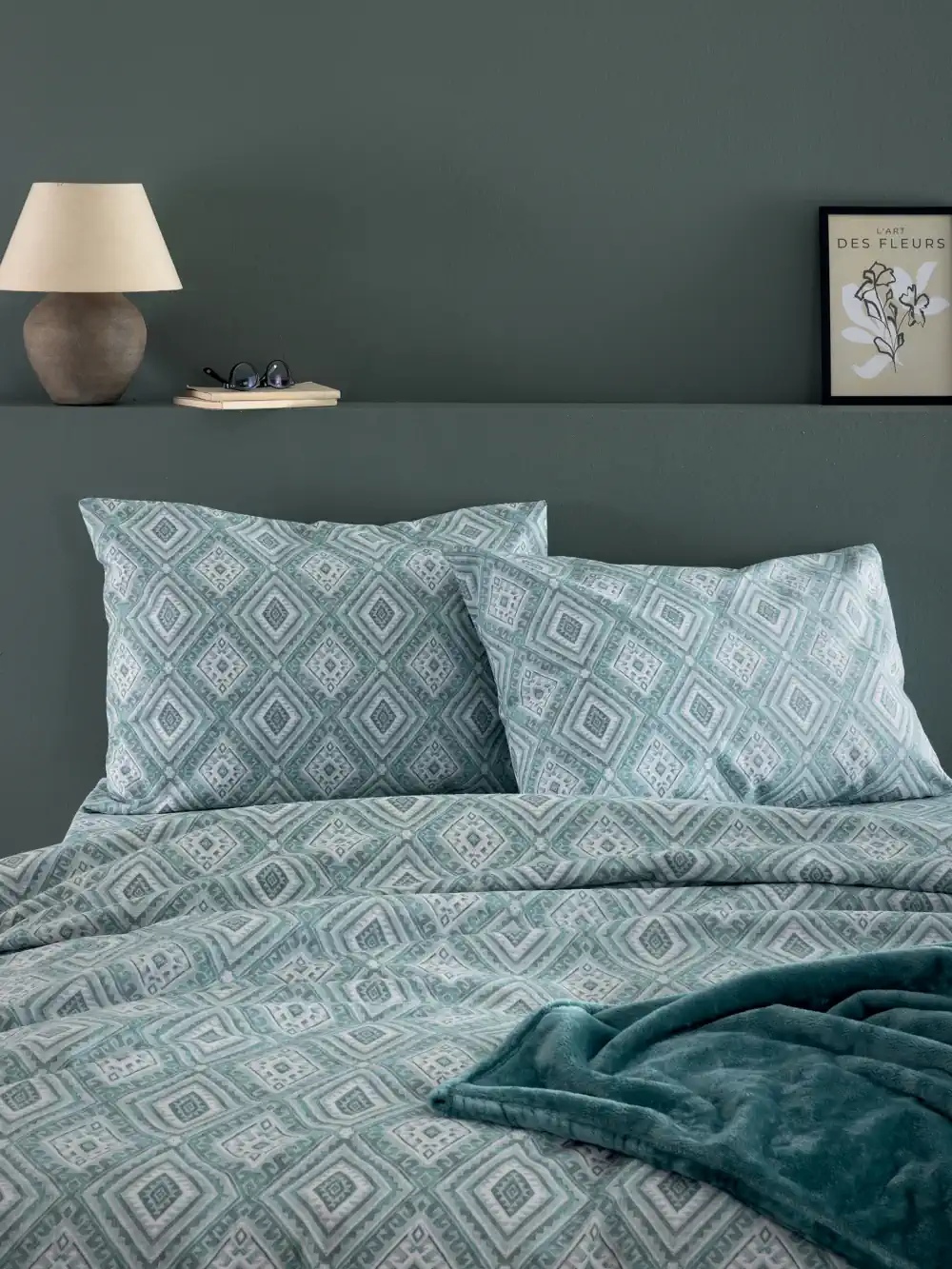 Σετ Παπλωματοθήκη Υπέρδιπλη Flannel Beauty 240x250 FB0239