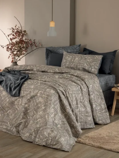 Σετ Παπλωματοθήκη Υπέρδιπλη Flannel Beauty 240x250 FB0240