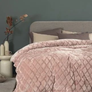 Κουβερτοπάπλωμα υπέρδιπλο ροζ Palamaiki Nadine 5 Pink