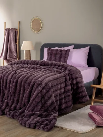 Κουβερτοπάπλωμα Υπέρδιπλο 220x240 JUNO PURPLE