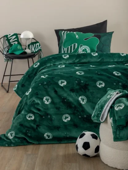 Κουβέρτα Ημίδιπλη 160x220 PANATHINAIKOS BL