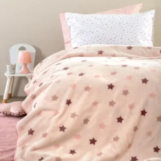 Κουβέρτα Μονή 160x220 BV-728 από ύφασμα 100% super soft velour 650 γραμμαρίων ανά m², με απαλή και μαλακή υφή, ιδανική για το χειμώνα.
