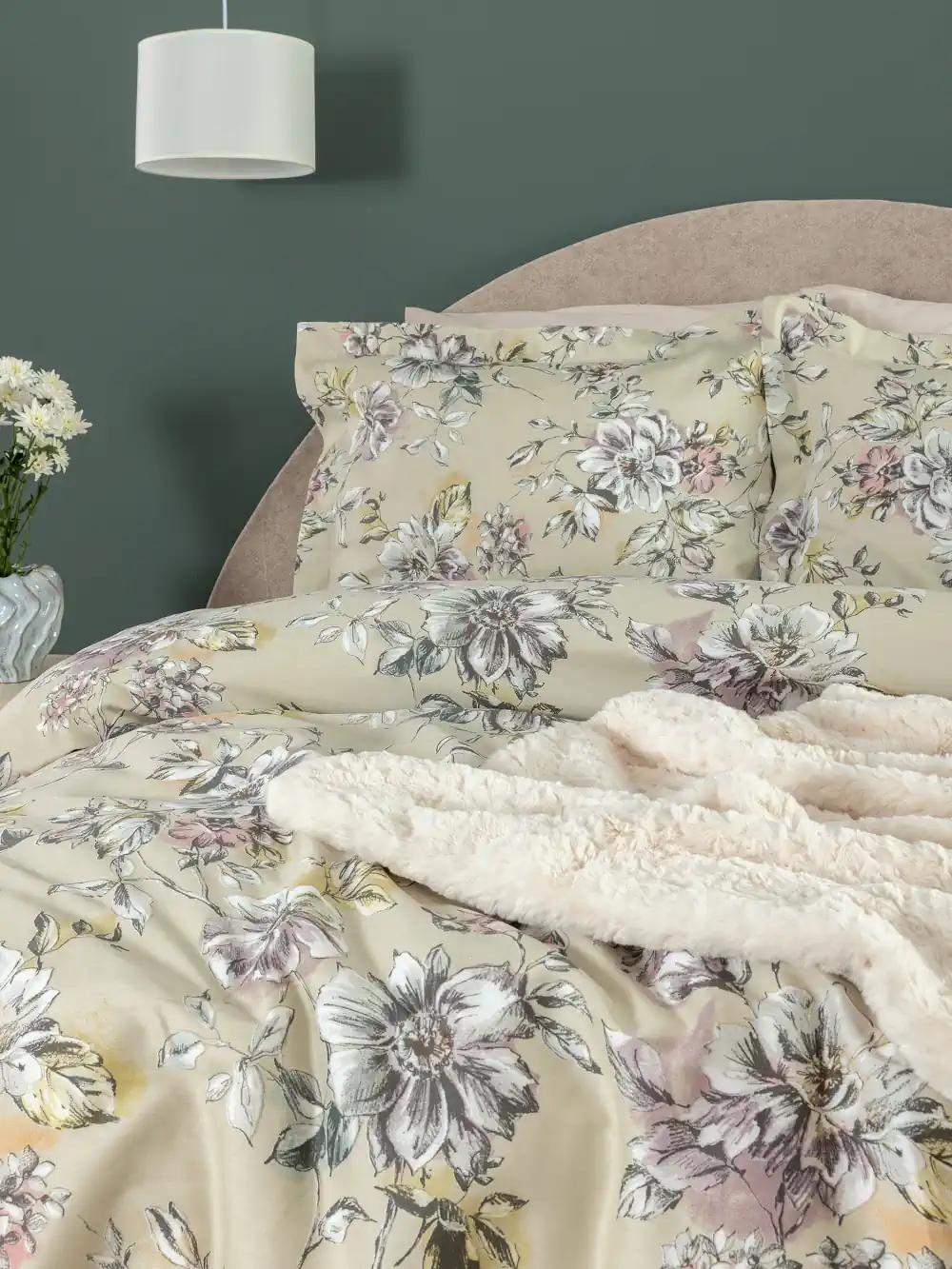 Σετ King Size Σεντόνια Ivy 285x270 IS813 - Image 2