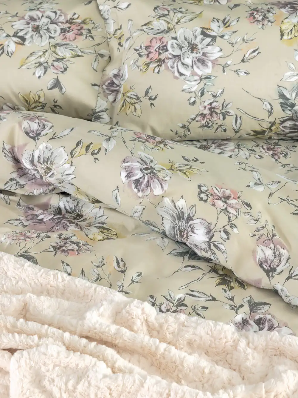 Σετ Παπλωματοθήκη Μονή Ivy 170x250 IS813 - Image 4