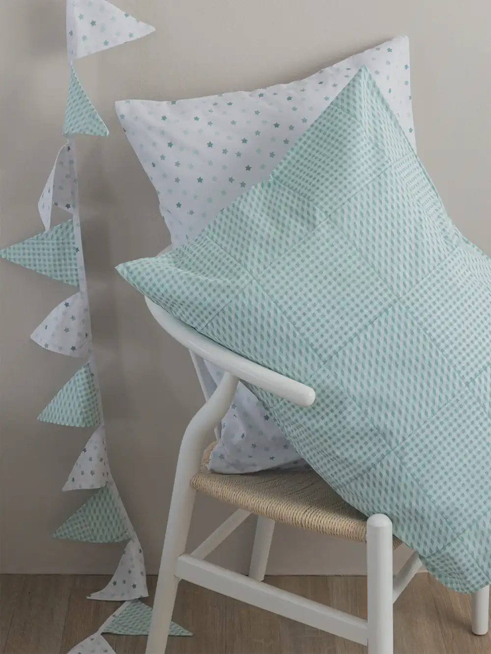 Ζεύγος Μαξιλαροθήκες 52x72 BB101 AQUA - Image 4