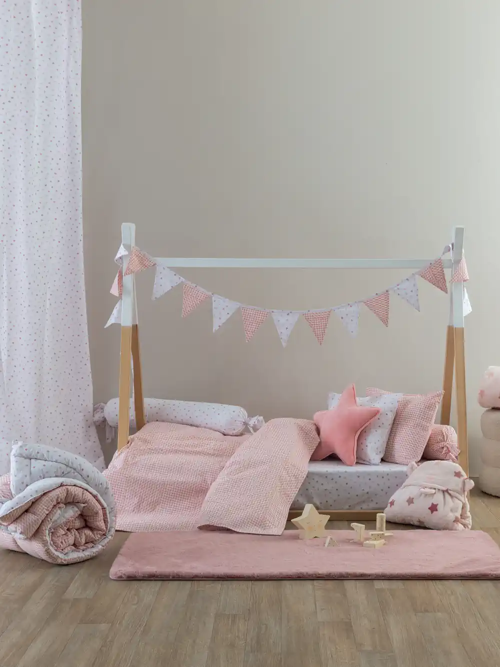 Διακοσμητικά σημαιάκια Bon Bon 240cm BB100-BB101 ROSE - Image 3