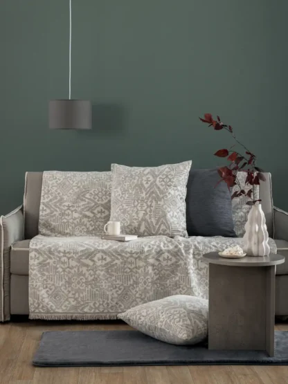 Διακοσμητικη Μαξιλαροθηκη 55x55 RADE GREY - Image 2
